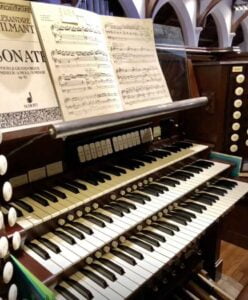 St Luke's Organ keyboard