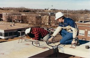 Kearney State College-University OF Nebraska At Kearney Carillon Jeff Hinrichs Architect Supervising Welding