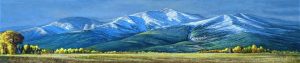 Kevin Baxter painting of Rocky Mountains