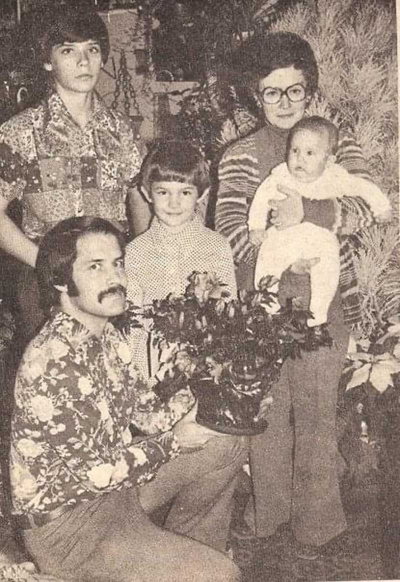 Butters Family The Young Family in the Neligh Flower Shop 1977