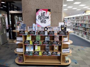 Kearney Public Library Banned Book Week Display